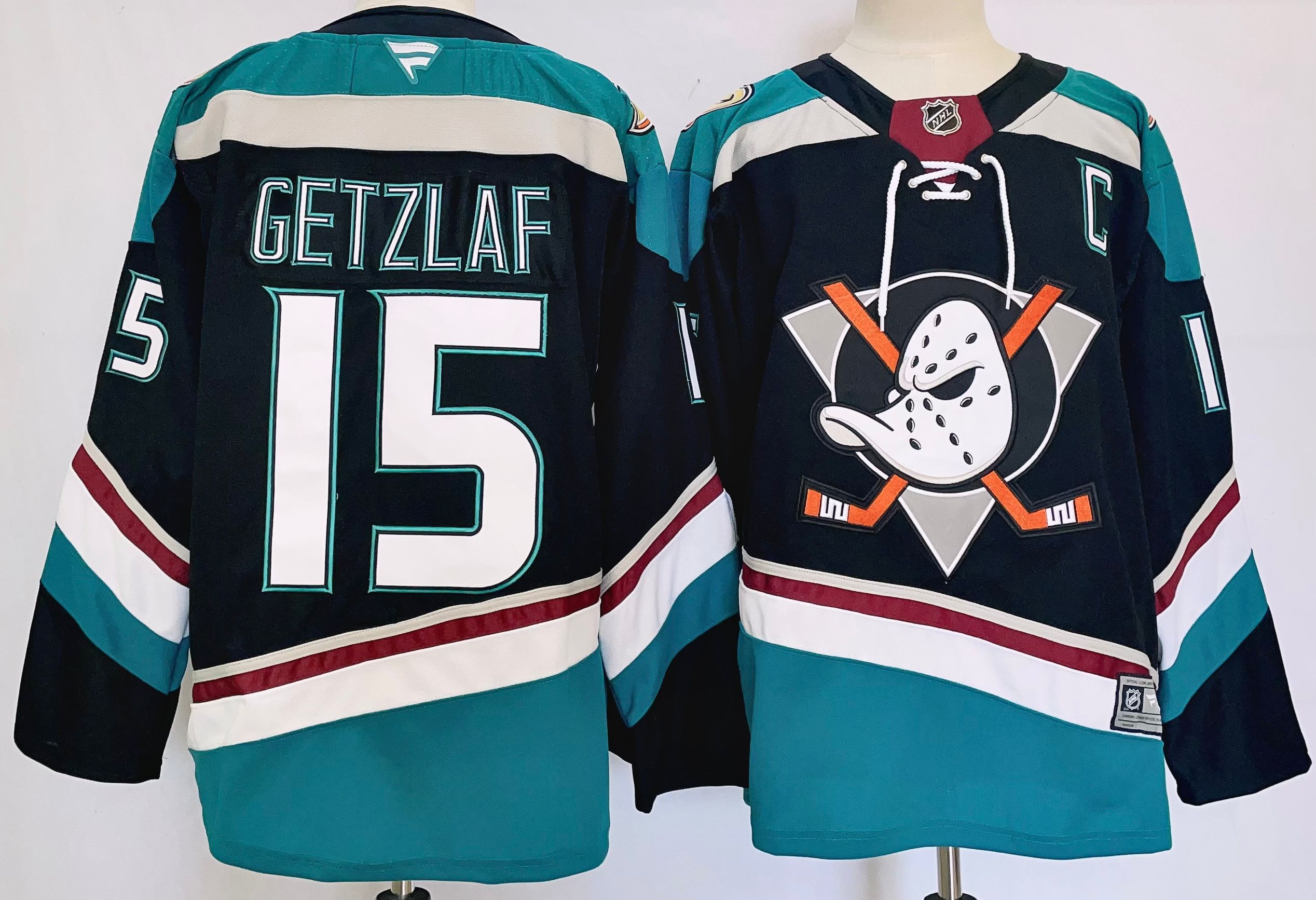Men Anaheim Ducks #15 Getzlaf Black 2025 Home Premier Player NHL Jersey->anaheim ducks->NHL Jersey